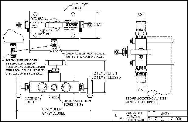 GP3AT Outline Drawing